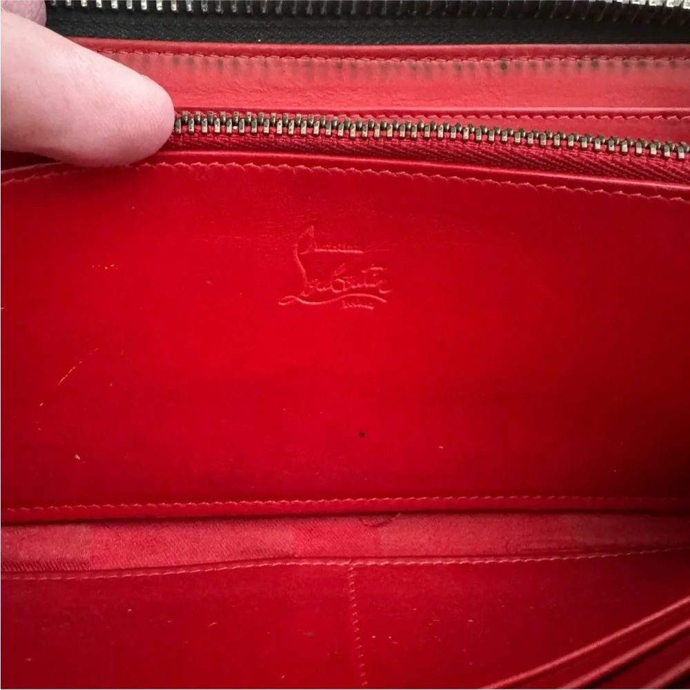Christian Louboutin “Panettone” Spiked Zip Wallet - Black - EXCELLENT CONDITION - Picture 5 of 9